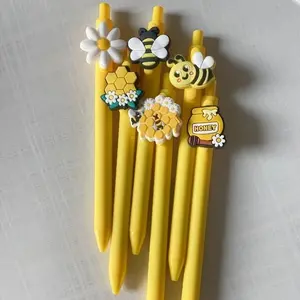 Latest Creative Design Cute Bee Series Fashion Neutral Pen, Office Learning Record, Multi-Scene Use, Random Style