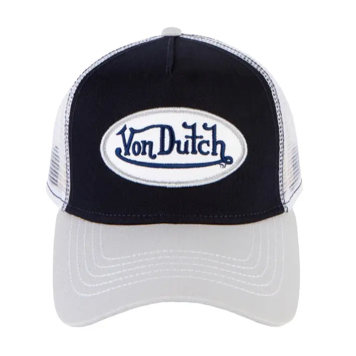 Navy with Silver Trucker