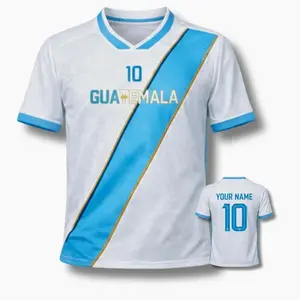 Guatemala 3D Football Jersey – Custom Name & Number Soccer Fan Shirt HDW