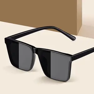 Square Glasses Sun-Resistant Sunglasses 2025 Polarized Sunglasses Men's for Driving High-Grade Ruan Handsome Sun Glasses