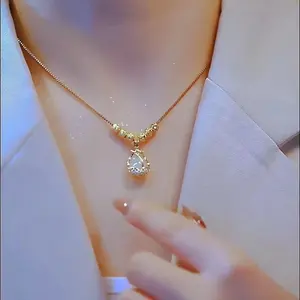 LisiZen Tulip Pendant Necklace for Women, Spring Summer New Design, Chic Minimalist Jewelry, Elegant Fashion Collarbone Chain DZXL2143