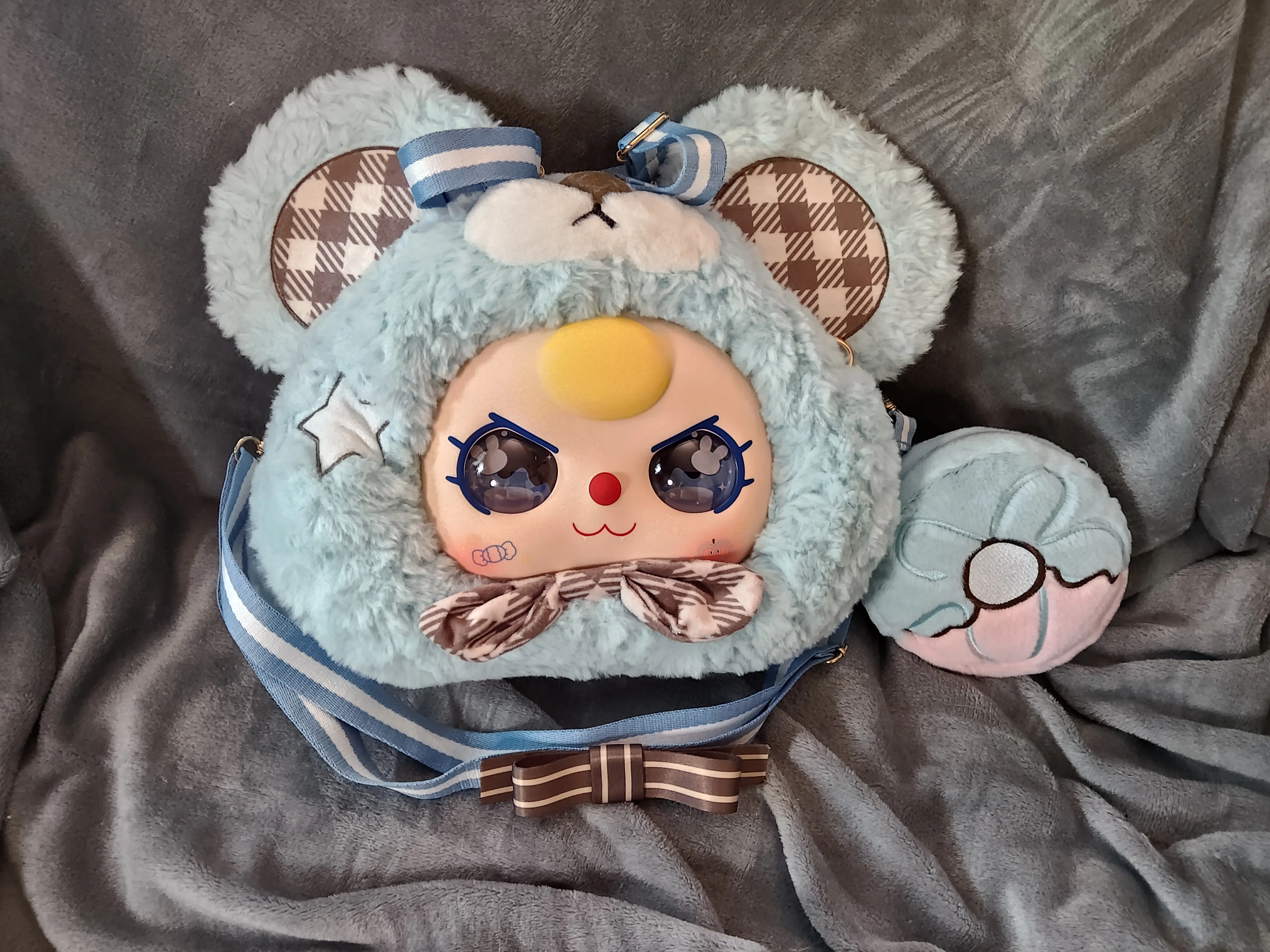 Baby Three BB3 800% Bear Cub Donut Backpack Blue Confirmed