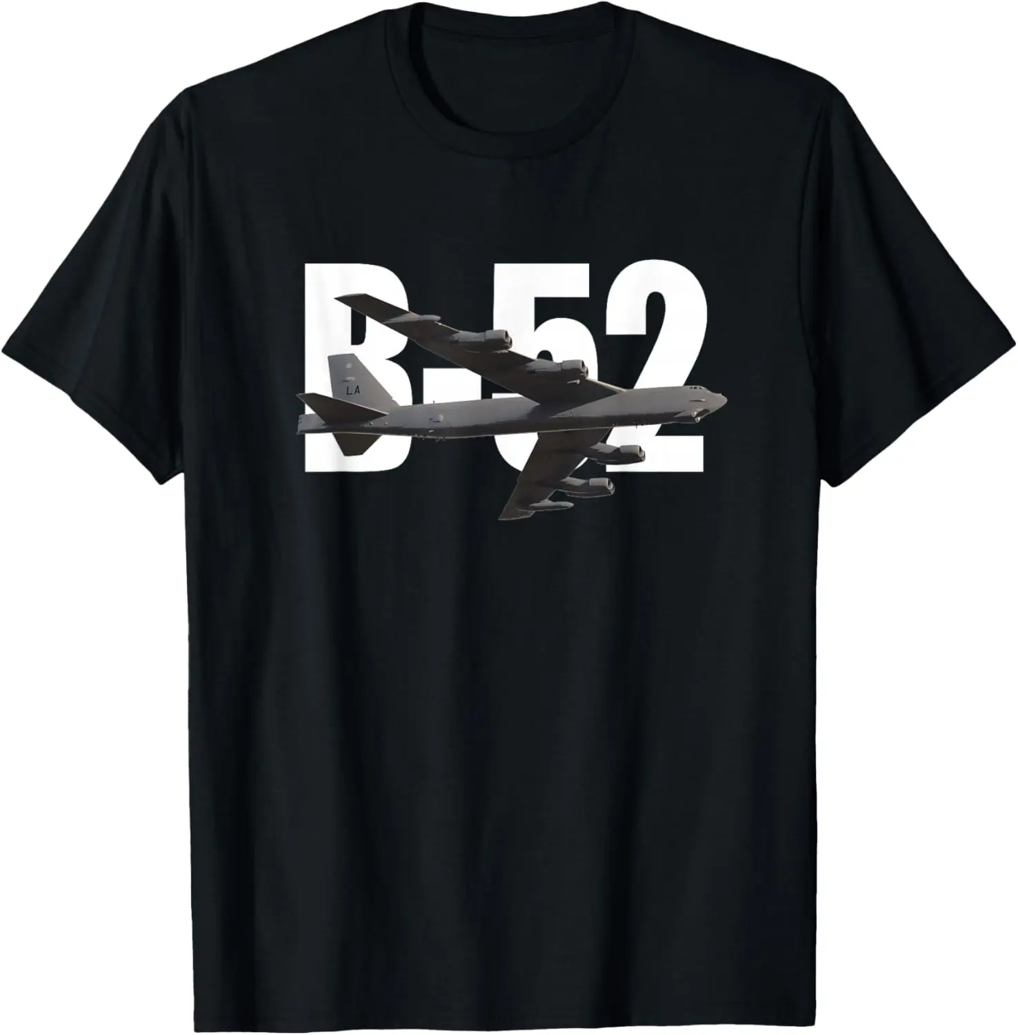 Women's 100% Cotton Vintage Round Neck Short-Sleeve Casual Distressed Graphic Streetwear B-52 Stratofortress Bomber Plane Aircraft T-Shirt, Stylish Women's Top
