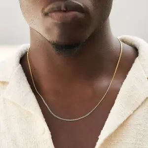 GLD Micro Cuban Chain || 18k Yellow Gold, 2mm in Width, 16-28" Lengths