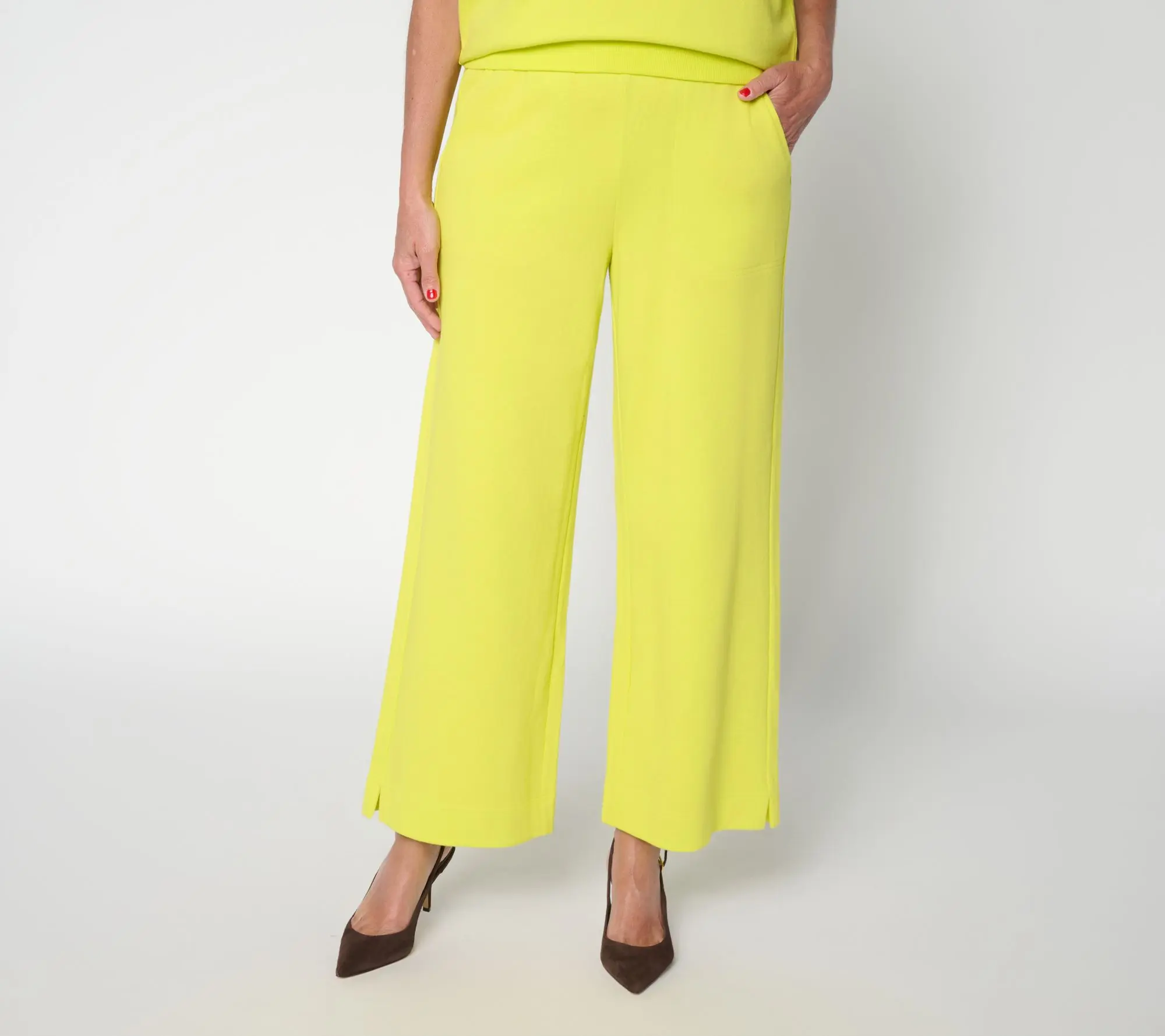 Carla Rockmore Collection Petite French Terry Modern Ankle Sweatpant