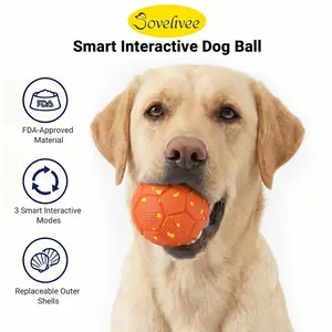 【Memorial Day】【Sovelivee 】Smart Interactive Dog Toy, Wicked Ball AIR, Automatic Moving, Bouncing, and Rotating, E-TPU Material, IPX7 Waterproof Rating, Active Rolling Ball for Puppy, Medium and Large Dogs