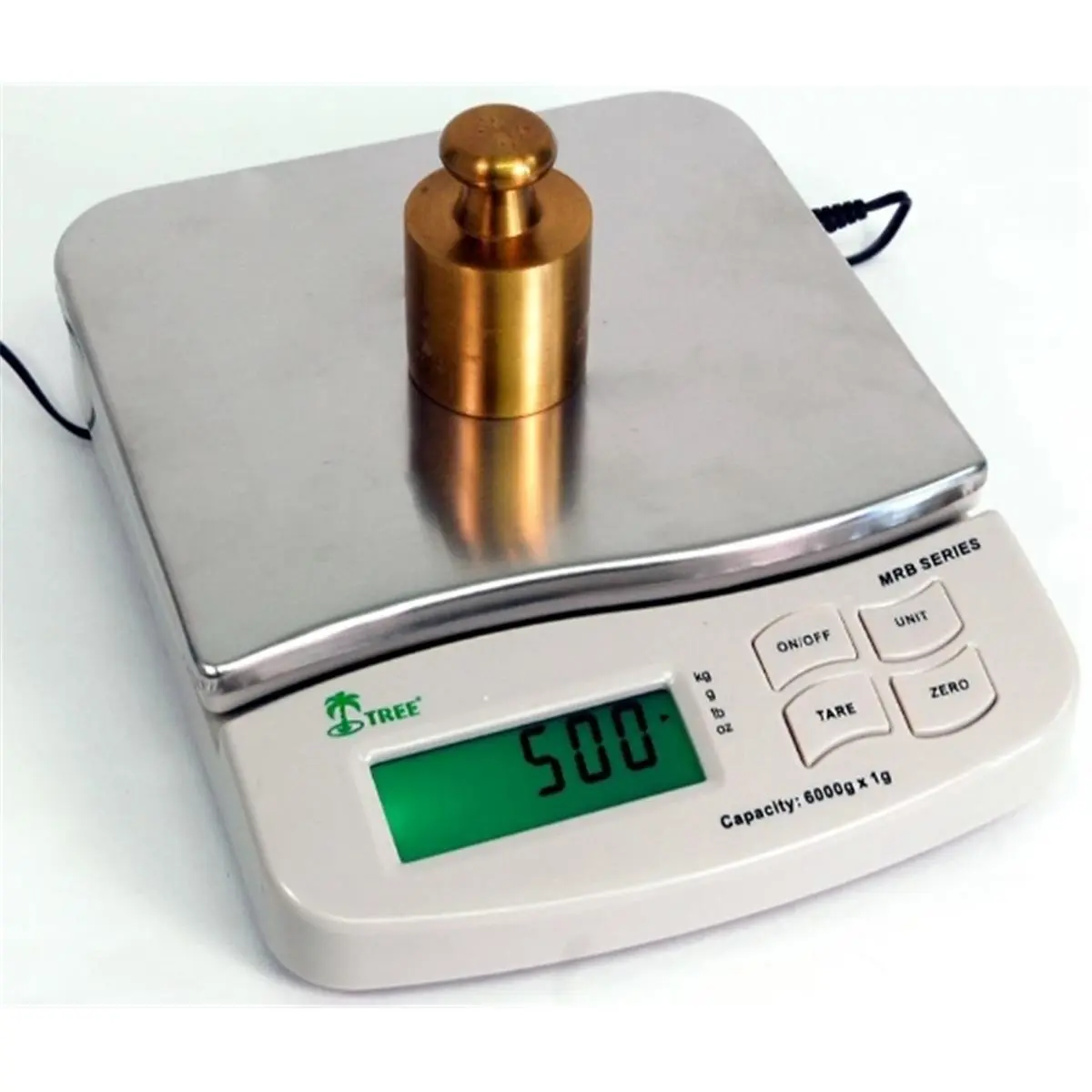 212 MAIN Industrial Balance Weighing Machine, 500g x 0.1g Capacity, Medium Resolution, Backlight LCD Display, AC Adapter