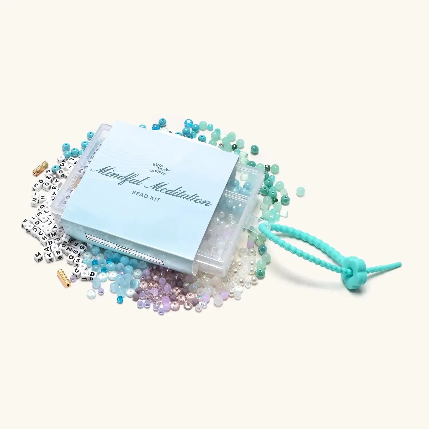 Little Words Project Mental Health Month Charms & Beads Making Kit - 1 Kit for Mental Health Awareness, DIY Your Mood, Affirmation Jewelry Crafting