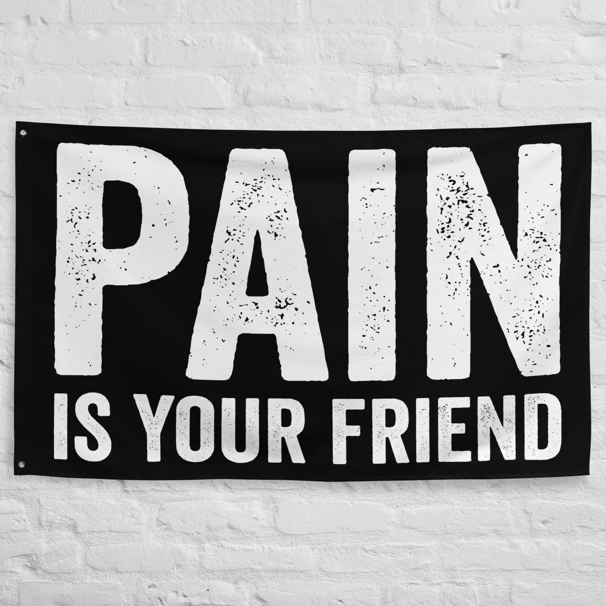 Pain Is Your Friend - Motivational Gym Flag - Workout Decor - Home Gym Flag