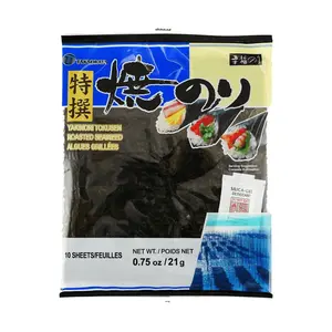 Takaokaya Roasted Seaweed Nori Sheets - 10pc 21g | Premium Japanese Sushi Nori for Onigiri, Hand Rolls & Miso Soup