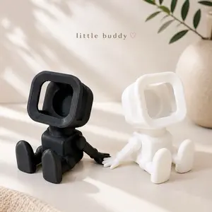 Aesthetic Phone Holder – Cute Minimalist Desk Decor & Phone Stand for Office, Gaming Setup, Nightstand & Home Decor