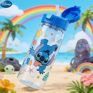 Stitch Officially Licensed Straw Lid Cup Spill-Proof Tumbler Lightweight Unbreakable Cup Collectible Design Travel Cup Cute Party Drinkware 1Pc Disney