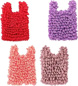 Magic Stretch Bags, Large Capacity Pleated Expandable Shopping Bags, Reusable Foldable Grocery Tote Portable for Shopping, Travel, Groceries, Work, Picnics