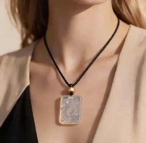 Z-OATH | Blue Chalcedony Byakhee Pendant - Interstellar Winged Beast Necklace, Cthulhu Mythos Occult Jewelry