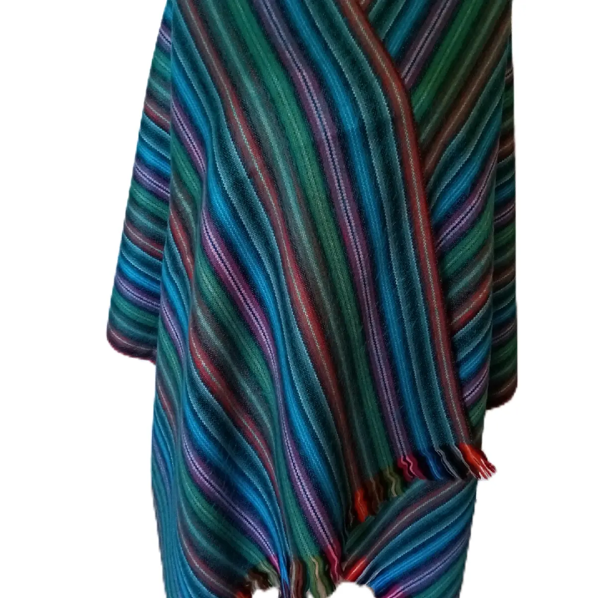 Womens Shawl, Wrap, Multicolors, handmade in Ecuador, artisanal, New, Soft
