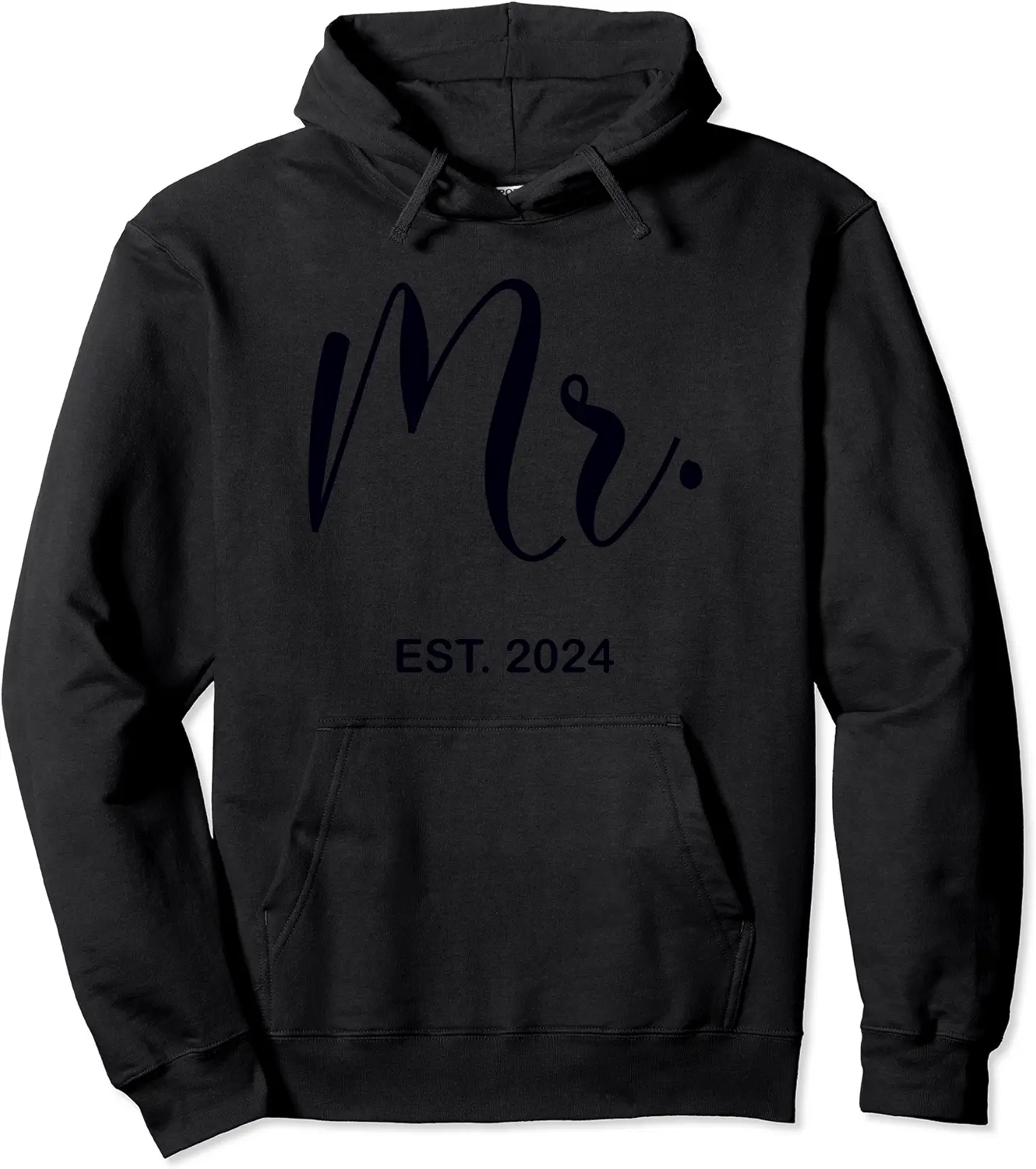 Mr. Est. 2024 Just Married Wedding Hubby Mr & Mrs Mens Men Pullover Hoodie - Salvadorata Shop 70B0CMMXT1QW
