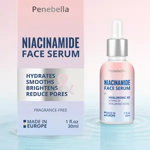 PENEBELLA Niacinamide Glow Serum  – Vitamin B3 + Hyaluronic & Panthenol | Hydrates, Smooths, Brightens – 30ml smooth  glow