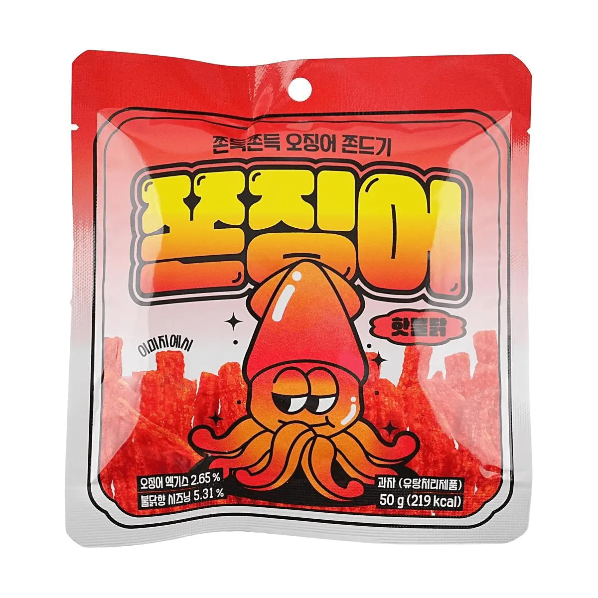 JJONCHELIN Korean Spicy Squid Jerky Strips 50g - Crispy Seafood Snack for Adults & Kids JJONCHELIN Korean Spicy Squid Jerky Strips 50g - Crispy Seafood Snack for Adults & Kids