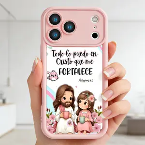 Bible Verse Aesthetic Christian Pattern Phone Case , Soft Silicone , Fully Protected and Shockproof For iPhone 17 16 15 Pro Max 14 13 12 11 X Plus Air Mini 16E