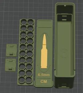 6.5 Creedmoor 20-Round Ammo Storage Box