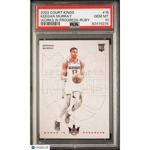 2022-23 Panini Court Kings Works in Progress Ruby Keegan Murray /149 PSA 10 RC