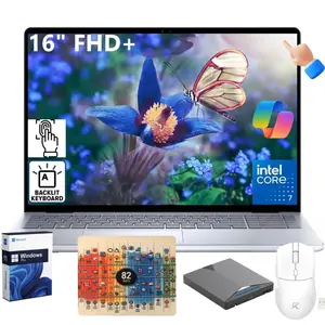 Dell Inspiron 16 Touchscreen Laptop, 64GB RAM, 4TB SSD, Intel Core 7 150U, Windows 11 Pro, 16'' FHD+ Display, AI Copilot Key, Fingerprint Reader, Backlit KB,ICE BLUE