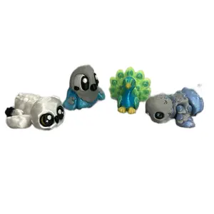 Mini Flexi Peacock Figurine, Mini Pet Bird, Mini/small Pigeon, or mini Owl