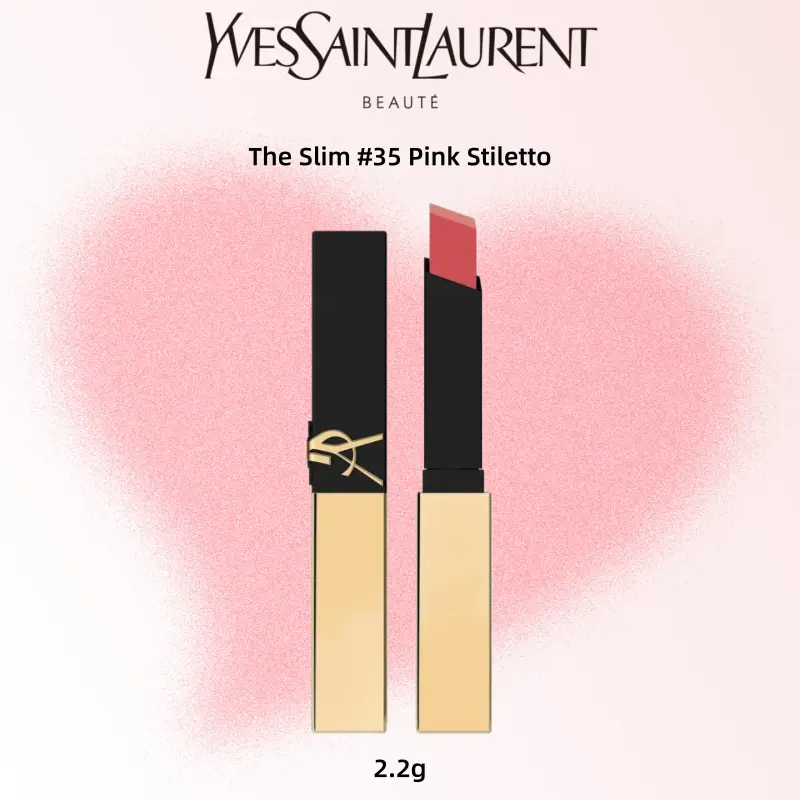 Yves Saint Laurent The Slim #35 Pink Stiletto Lipstick 2.2g - Elegant & Chic Makeup Essential