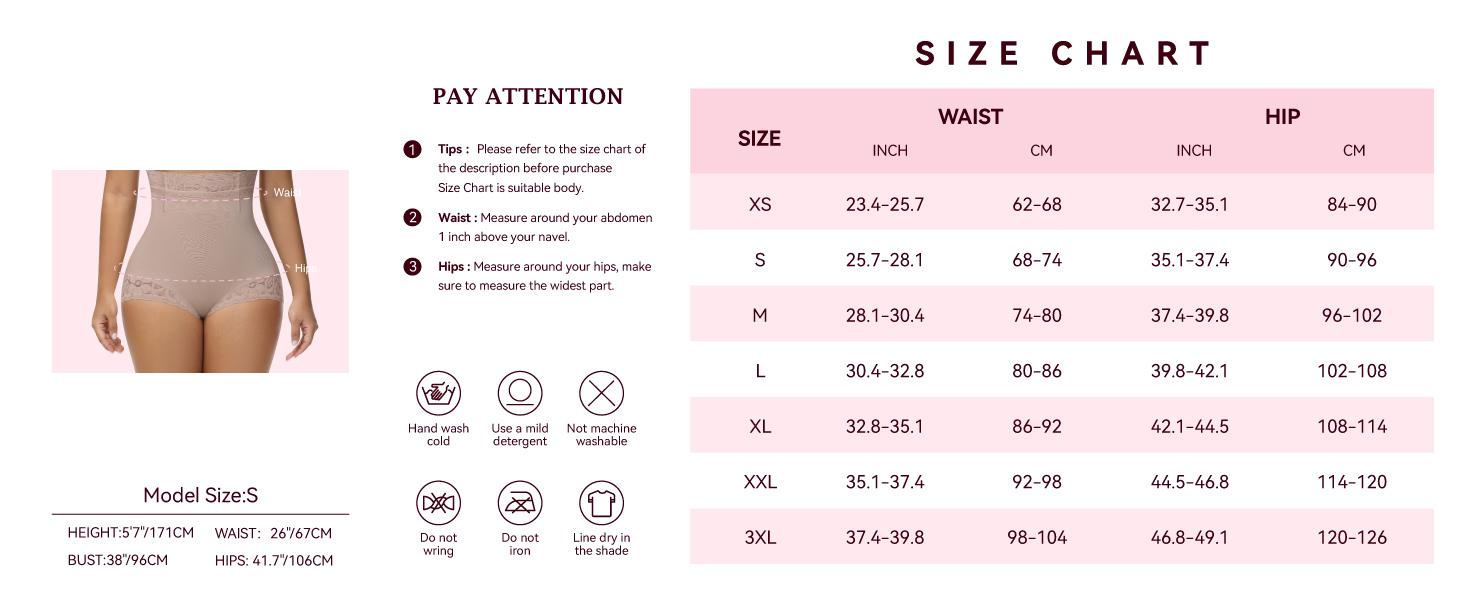 2 Pack Tummy Control Underwear for Women High Waisted Butt Lifting Panties Lace Breathable Comfortable Briefs