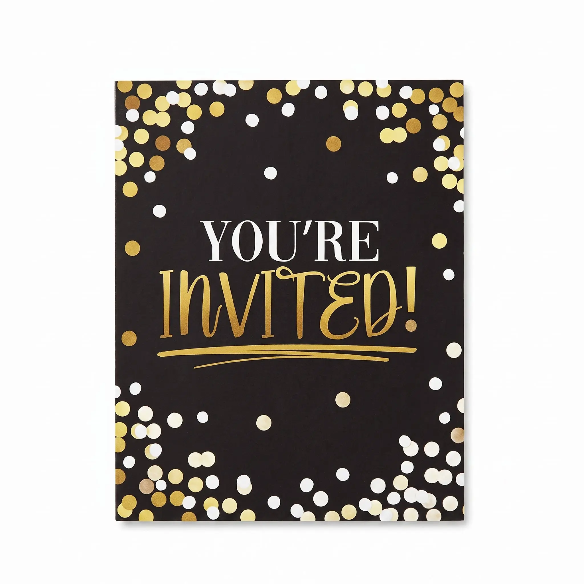 Black and Gold Birthday Invitation Cards Black and Gold Birthday Invitation Cards
