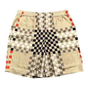 Burberry Bradeston Pixel Check Shorts Beige