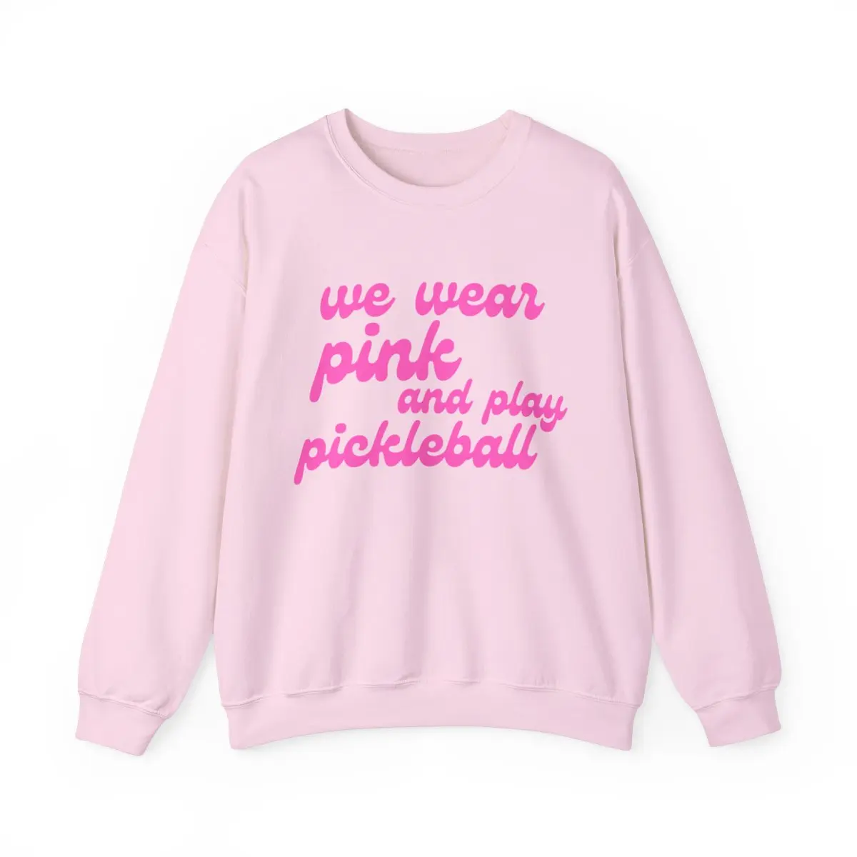 Pickleball Crewneck Sweatshirt | we wear pink and wear pickleball | Pink Wednesdays Collection