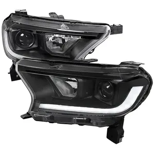 2019-2022 Ford Ranger Switchback Sequential LED Bar Projector Headlights (Matte Black Housing/Clear Lens)