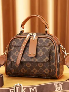 Women's Fashionable Quilted Design Crossbody Bag, Casual Versatile Handbag, Trendy All-match Shoulder Bag for Daily Used