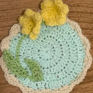 Floating Blossom Coaster Crochet