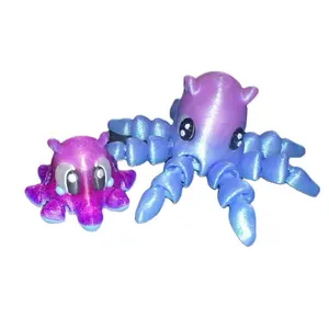 Articulated Flexi Dumbo Octopus figurine(mini or small)