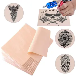 5/10pcs Premium Tattoo Training Kit - Realistic Fake Skin for Tattoo Beginners, Blank Tattoo Practice Skin - Double Sided for Tattoo Artists