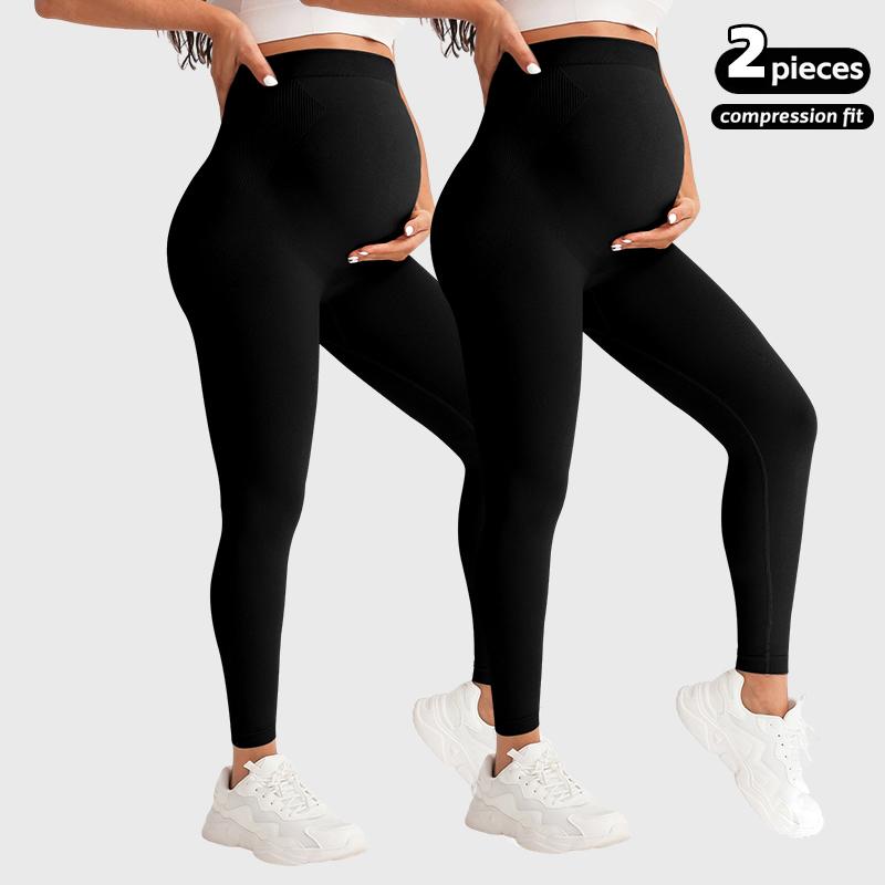YOGA Women's Maternity Leggings, Maternity Yoga Pants, Soft Belly Support, Butt Lift Shaping, Tight and Comfortable, Comfortable Workout, Suitable for Pregnant Moms