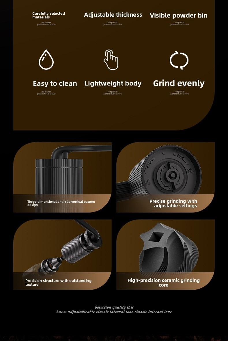 Mini Manual Coffee Grinder with Multiple Adjustable Settings, Portable Hand Coffee Bean Mill with 30g Capacity, Conical Burr Coffee Grinder with Crank for Travel, Camping, Office, Espresso, Pour Over Tea