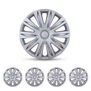 WOLFSTORM 4-Pack 14 Inch Universal Hubcaps for Steel Wheel Rims Cover