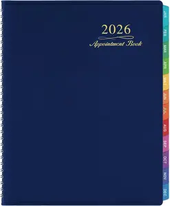 2026 Appointment Book Planner Weekly Appointment Book 2026 January December 2026, 8.26"x 11.4" Daily/Hourly Planner with Tabs