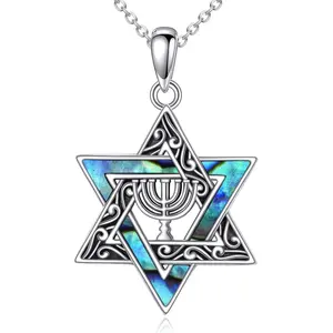 Star of David Necklace Sterling Silver Jewish Star Jewelry Unisex