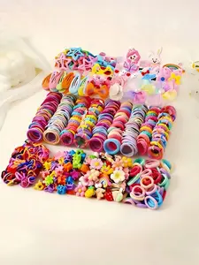 618PCS （NO BOX/Organizer)Women/girl's Dopamine Hair Accessories Set With Bow Hairpin, Cartoon Hairpin, Star Drop Hairpin, Flower Hairpin, Mini Hairpin,Simple Hair Ring . Suit for all seasons. Ideal gift item. Choice for fashion Lovers