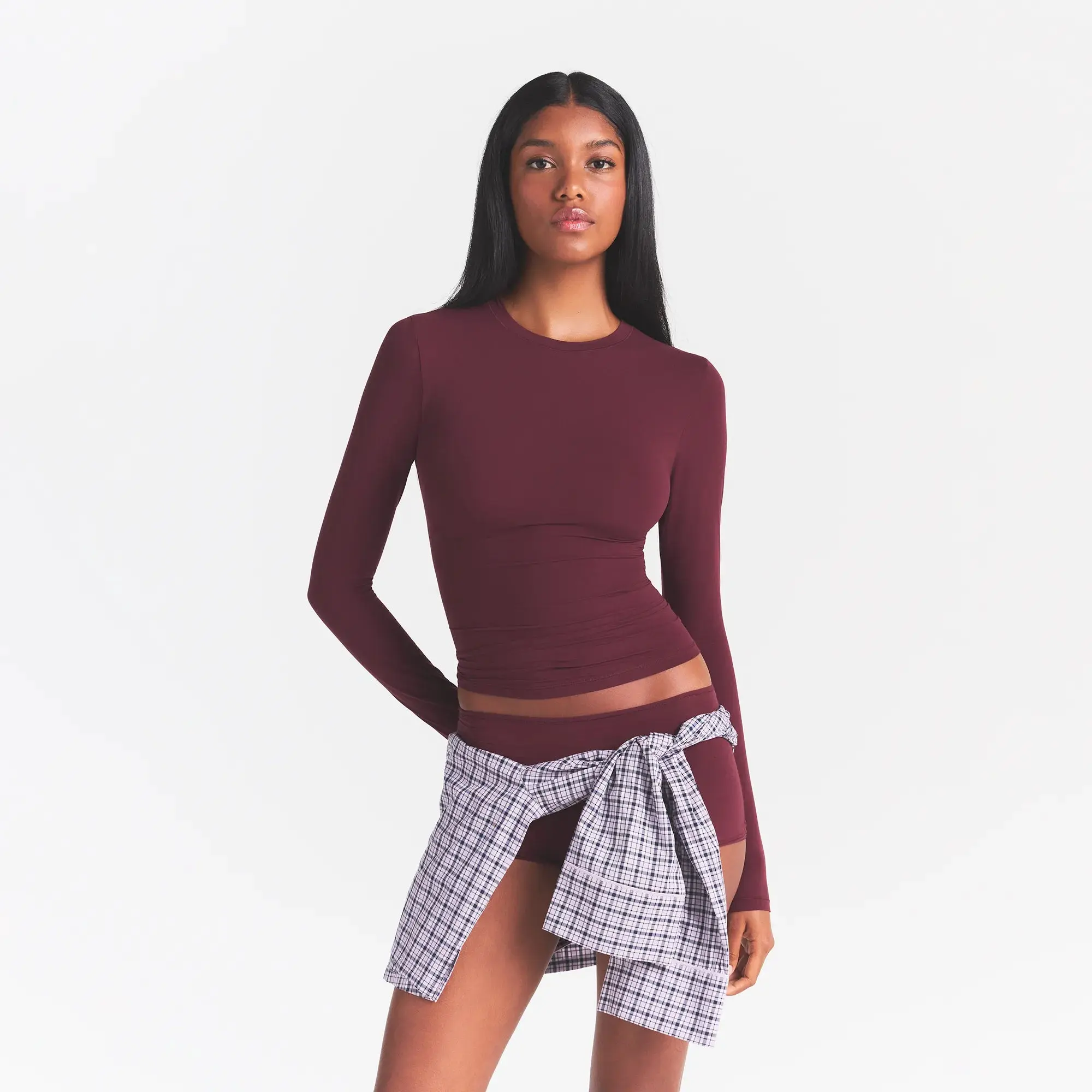 SKIMS FITS EVERYBODY LONG SLEEVE T-SHIRT