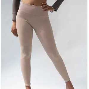 Jade Ribbed Leggings - Women's High-Waist Bottoms in 2 Colors - Seamless