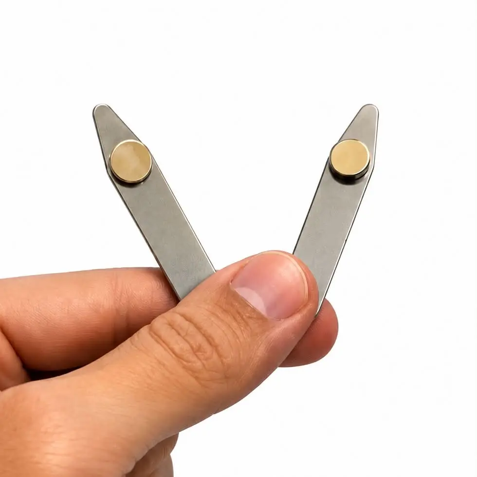 Steel Stays - Magnetic Collar Stays Metal Inserts with Extra Magnets