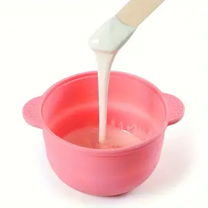 1 foldable silicone wax bean bowl, facial mask silicone bowl, hair removal wax bowl, non-stick bowl wall, easily releases facial masks and shaving and hair removal products, personal beauty supplies