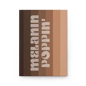 Melanin Poppin' Circle Hardcover Journal