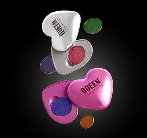 Queen Cosmetics Sublime Hearts Refill Compact System - Eyeshadow Palette in Recycled Plastic for Sustainable Beauty