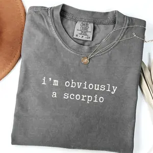 Scorpio Shirt, Scorpio Horoscope Star Sign Shirt, Scorpio Gift, Zodiac Comfort Colors T-shirt - Lauriel Designs